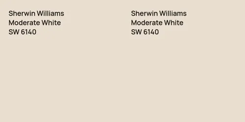 SW 6140 Moderate White vs SW 6140 Moderate White