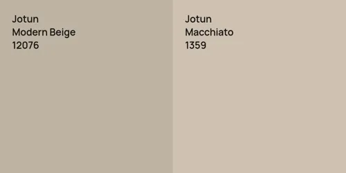 12076 Modern Beige vs 1359 Macchiato