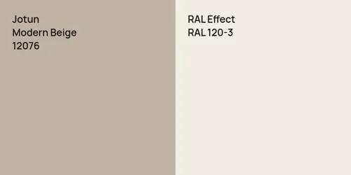 12076 Modern Beige vs RAL 120-3 