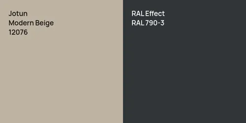 12076 Modern Beige vs RAL 790-3 