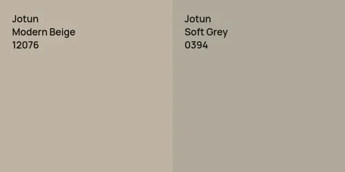 12076 Modern Beige vs 0394 Soft Grey