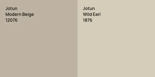 12076 Modern Beige vs 1876 Wild Earl