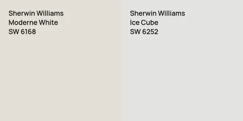 SW 6168 Moderne White vs SW 6252 Ice Cube