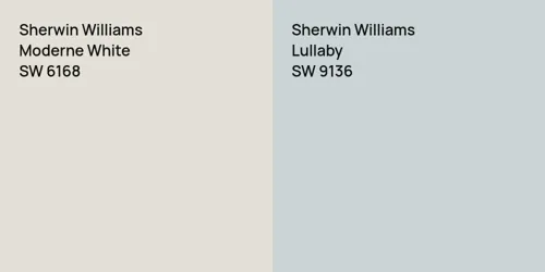 SW 6168 Moderne White vs SW 9136 Lullaby