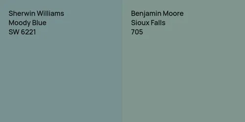 SW 6221 Moody Blue vs 705 Sioux Falls