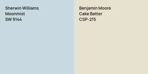 SW 9144 Moonmist vs CSP-215 Cake Batter