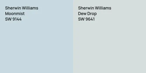 SW 9144 Moonmist vs SW 9641 Dew Drop