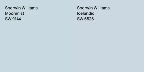 SW 9144 Moonmist vs SW 6526 Icelandic