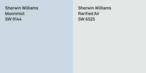 SW 9144 Moonmist vs SW 6525 Rarified Air