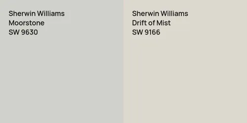 SW 9630 Moorstone vs SW 9166 Drift of Mist