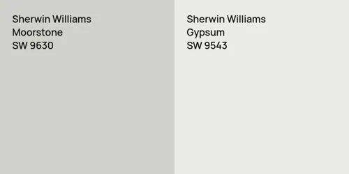 SW 9630 Moorstone vs SW 9543 Gypsum