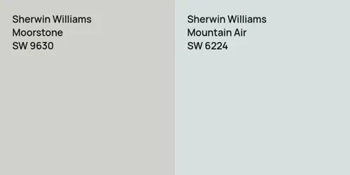 SW 9630 Moorstone vs SW 6224 Mountain Air