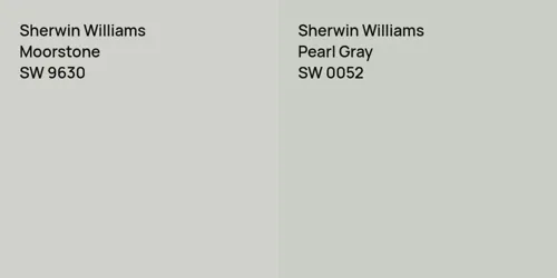 SW 9630 Moorstone vs SW 0052 Pearl Gray