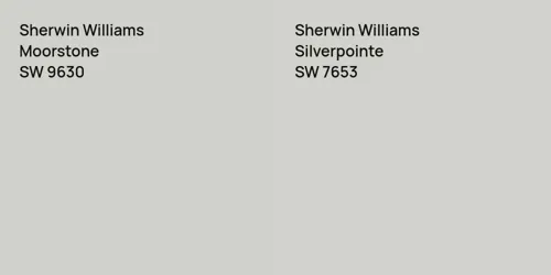 SW 9630 Moorstone vs SW 7653 Silverpointe