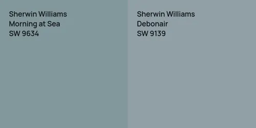 SW 9634 Morning at Sea vs SW 9139 Debonair