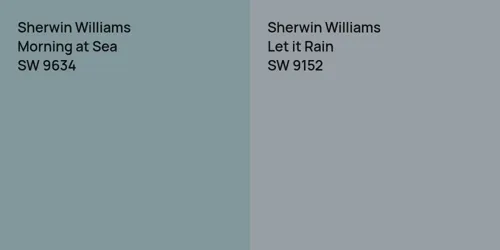 SW 9634 Morning at Sea vs SW 9152 Let it Rain