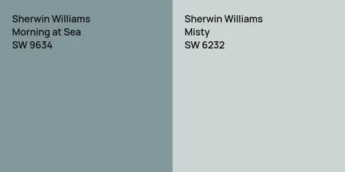 SW 9634 Morning at Sea vs SW 6232 Misty