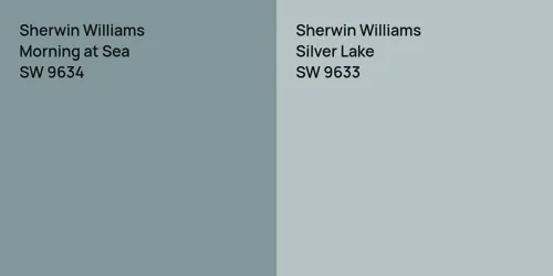 SW 9634 Morning at Sea vs SW 9633 Silver Lake