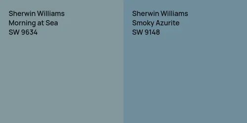 SW 9634 Morning at Sea vs SW 9148 Smoky Azurite