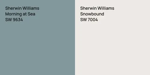 SW 9634 Morning at Sea vs SW 7004 Snowbound