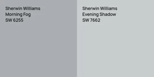 SW 6255 Morning Fog vs SW 7662 Evening Shadow