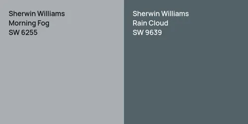 SW 6255 Morning Fog vs SW 9639 Rain Cloud