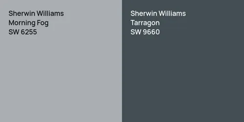 SW 6255 Morning Fog vs SW 9660 Tarragon