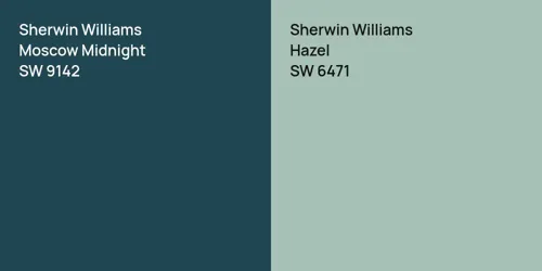 SW 9142 Moscow Midnight vs SW 6471 Hazel