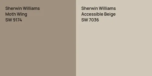 SW 9174 Moth Wing vs SW 7036 Accessible Beige