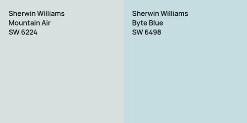 SW 6224 Mountain Air vs SW 6498 Byte Blue