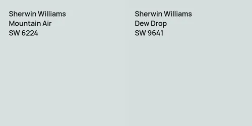 SW 6224 Mountain Air vs SW 9641 Dew Drop