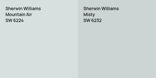 SW 6224 Mountain Air vs SW 6232 Misty