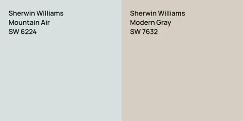 SW 6224 Mountain Air vs SW 7632 Modern Gray