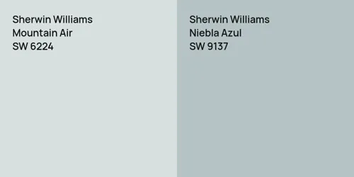 SW 6224 Mountain Air vs SW 9137 Niebla Azul