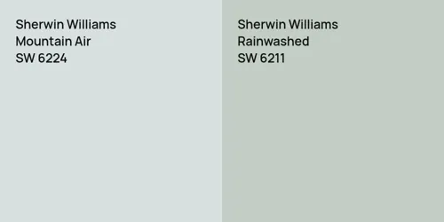 SW 6224 Mountain Air vs SW 6211 Rainwashed