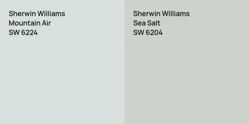 SW 6224 Mountain Air vs SW 6204 Sea Salt