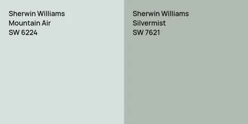 SW 6224 Mountain Air vs SW 7621 Silvermist