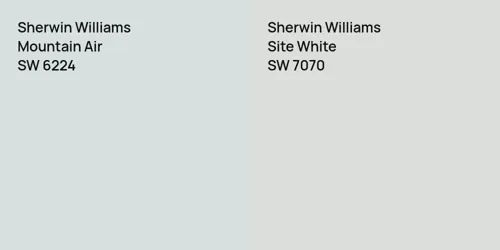 SW 6224 Mountain Air vs SW 7070 Site White