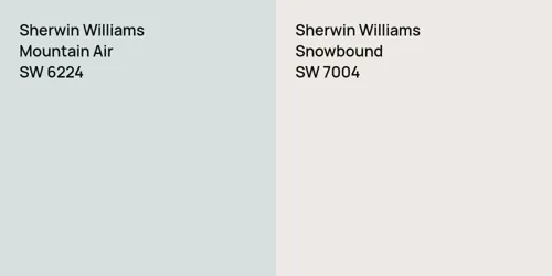 SW 6224 Mountain Air vs SW 7004 Snowbound