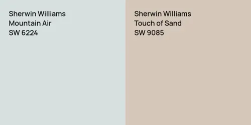 SW 6224 Mountain Air vs SW 9085 Touch of Sand