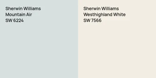 SW 6224 Mountain Air vs SW 7566 Westhighland White