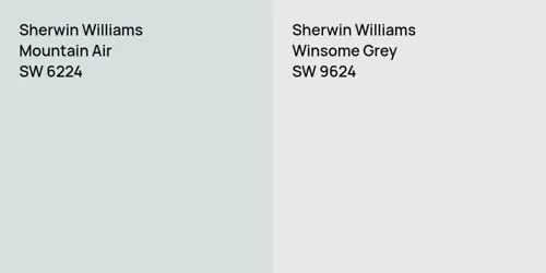 SW 6224 Mountain Air vs SW 9624 Winsome Grey