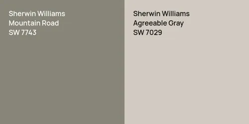 SW 7743 Mountain Road vs SW 7029 Agreeable Gray