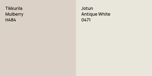 H484 Mulberry vs 0471 Antique White