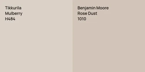 H484 Mulberry vs 1010 Rose Dust