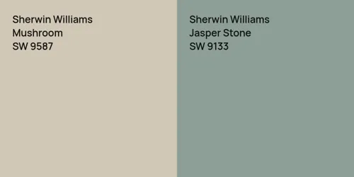 SW 9587 Mushroom vs SW 9133 Jasper Stone