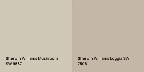 SW 9587 Mushroom vs SW 7506 Loggia