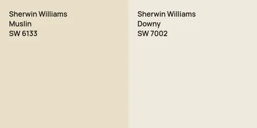 SW 6133 Muslin vs SW 7002 Downy