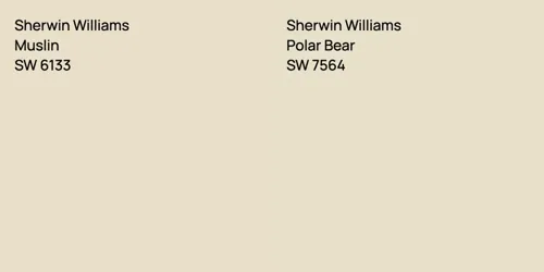 SW 6133 Muslin vs SW 7564 Polar Bear