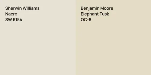 SW 6154 Nacre vs OC-8 Elephant Tusk